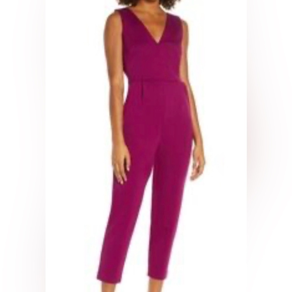 French Connection Purple Jumpsuit